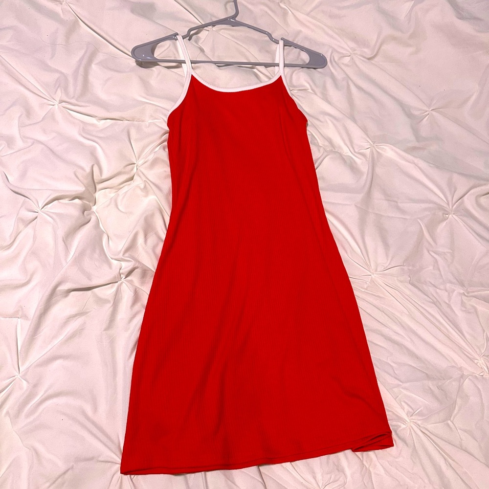 Red sun dress